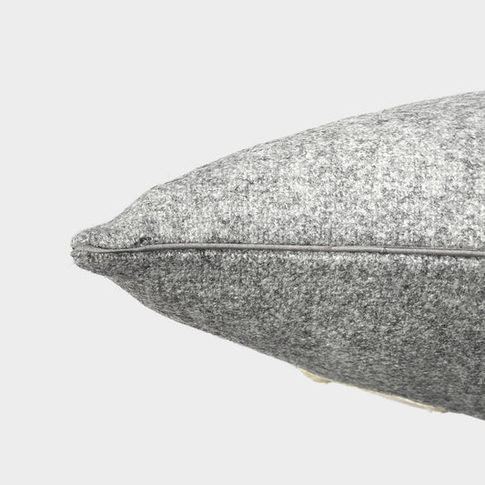 Melange wool sheep cushion