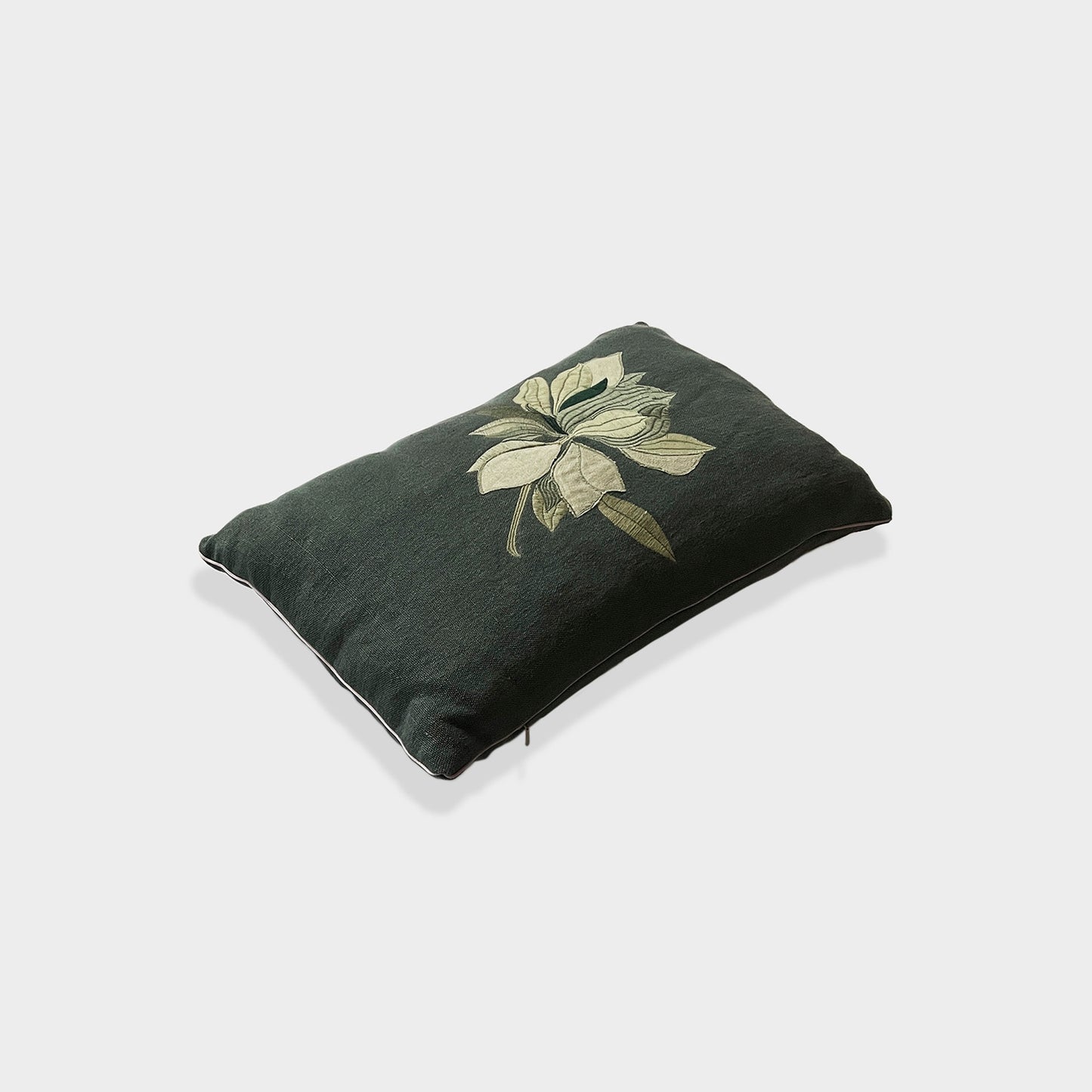 Magnolia embroidery cushion