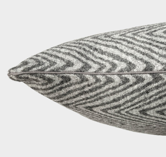 Melange wool cushion with embroidery coll. Squirrel PORTRAITS