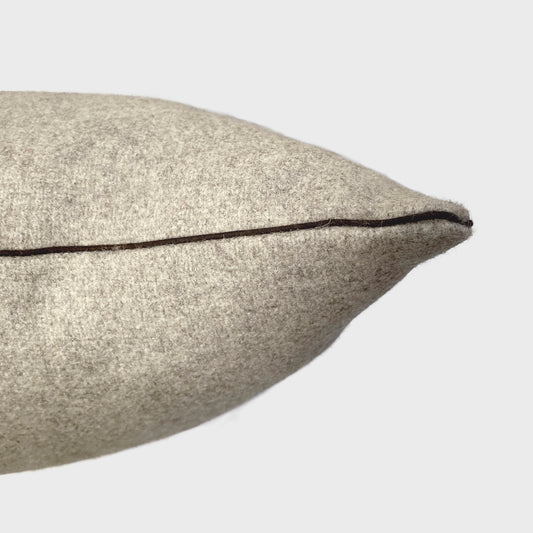 Cuscino lana melange ricamo Nel Bosco