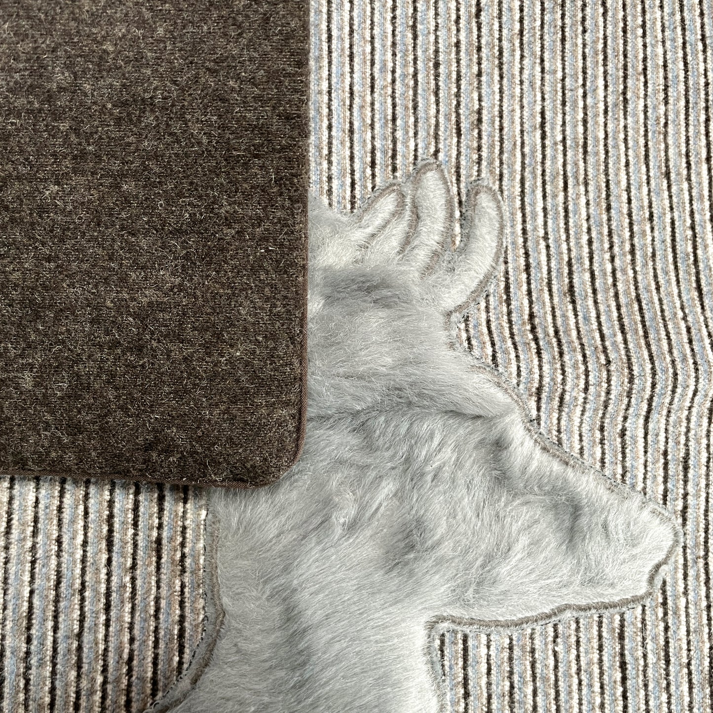 Deer Melange Wool Cushion