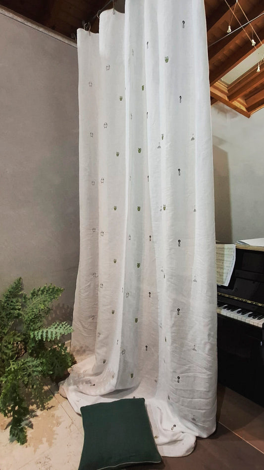 Tenda Nuvola ricamo In Casa