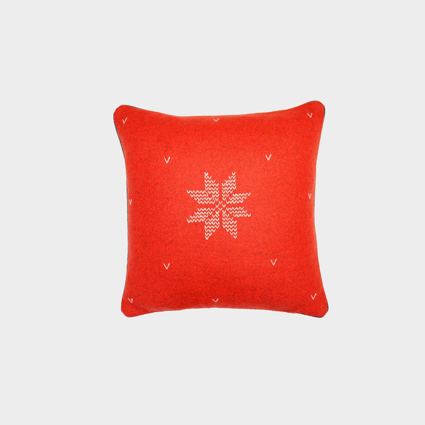Cuscino Lana Melange neve