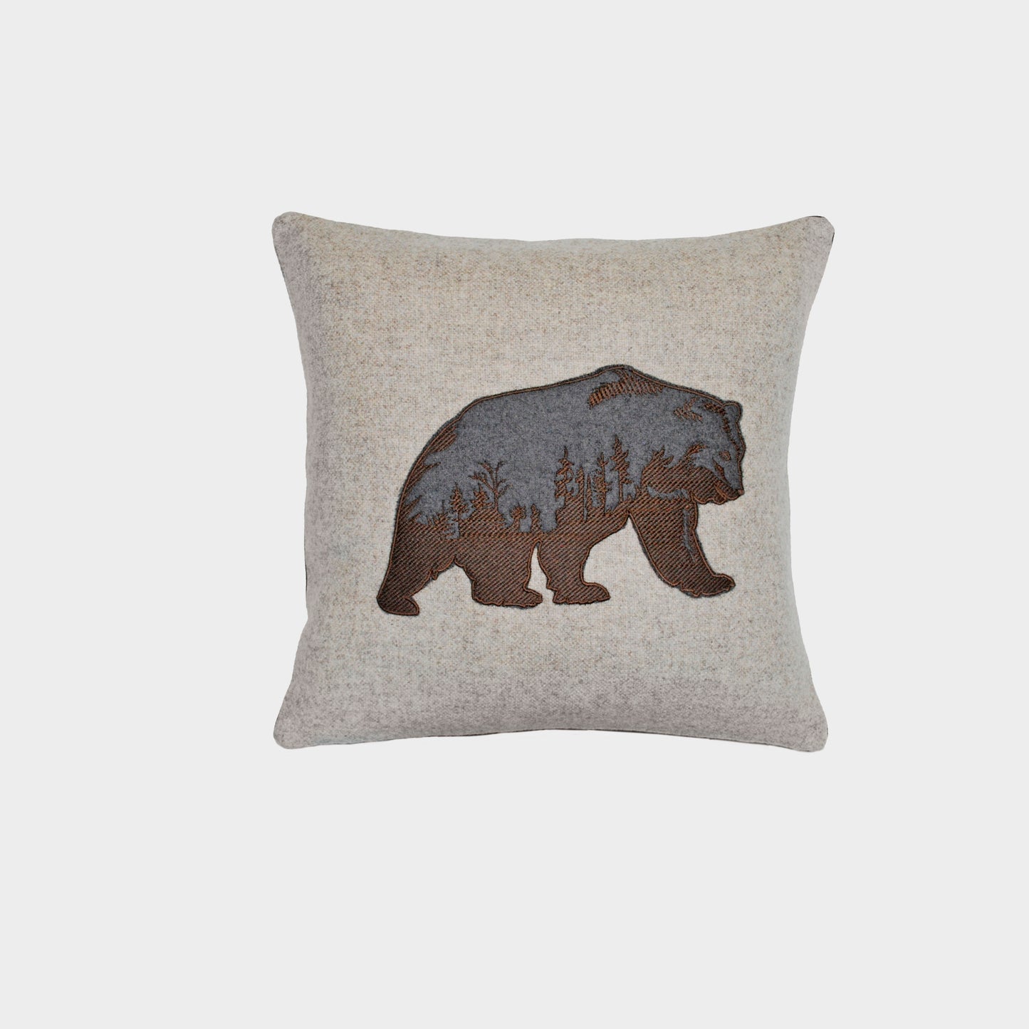 Cuscino Lana Melange Orso