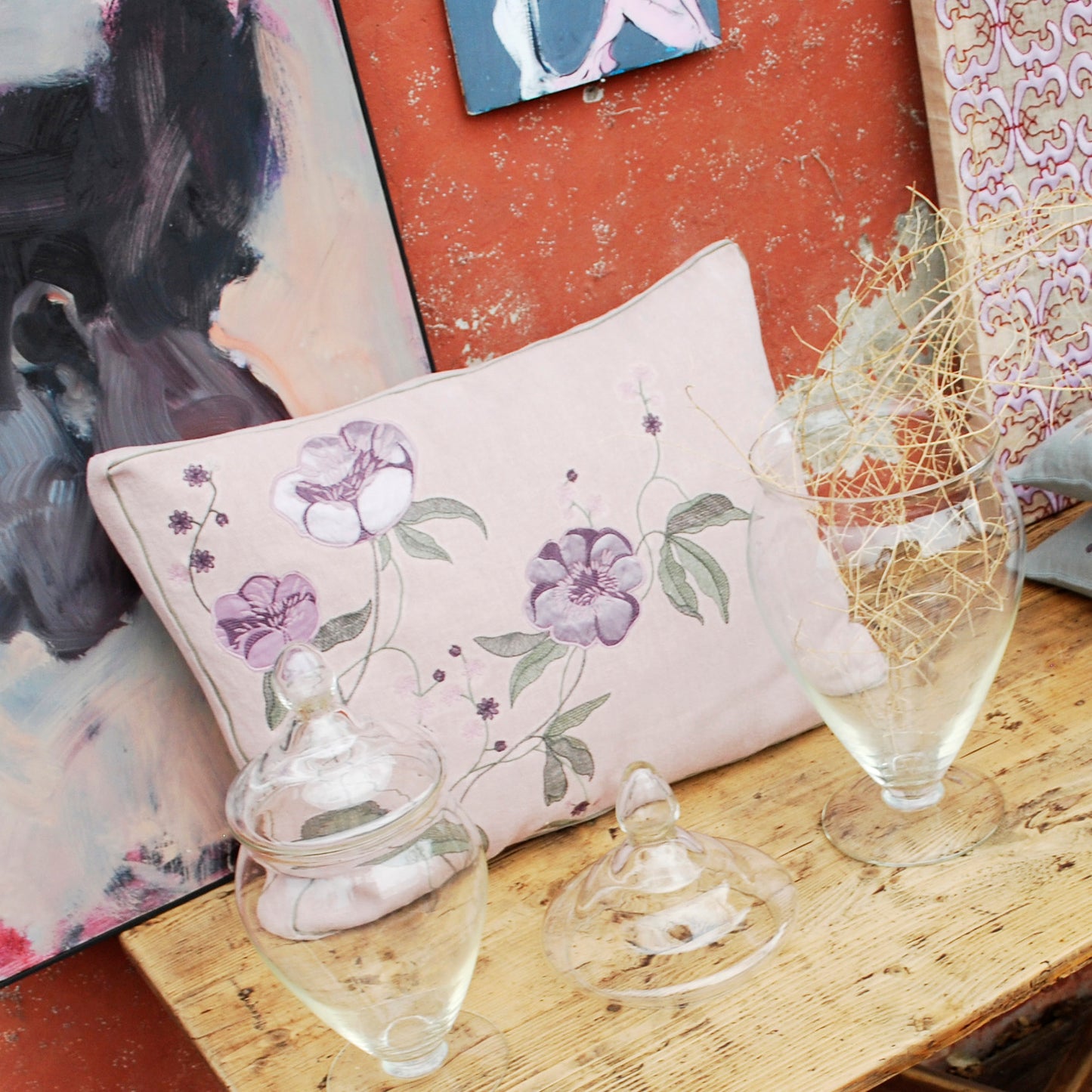 Cuscino Vivere Vintage anemoni