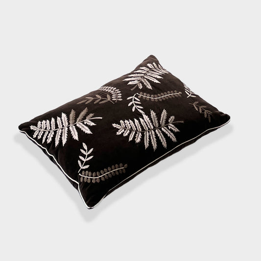 Fern velvet cushion
