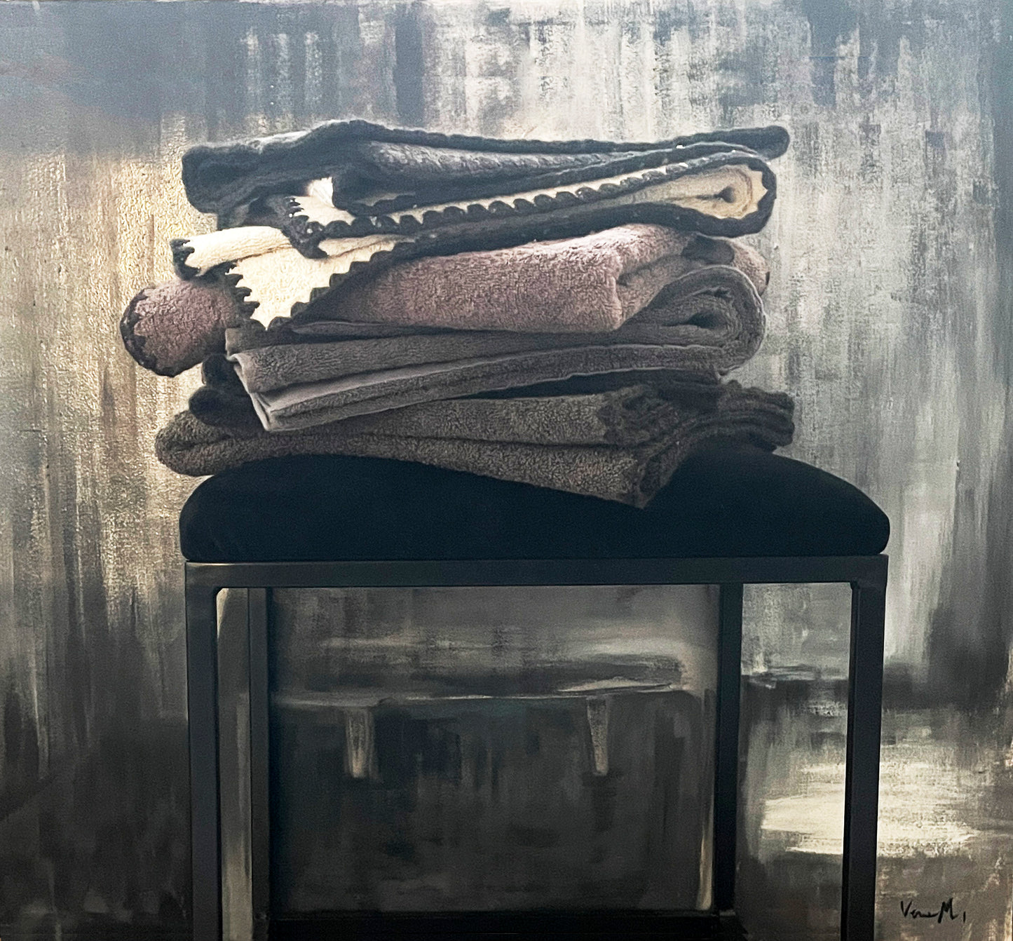 Ensemble de serviettes bord en laine