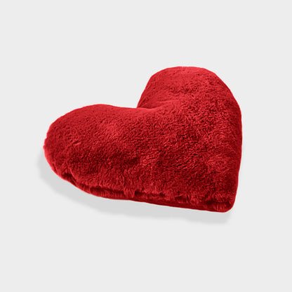 Cuscino cuore eco-pelliccia