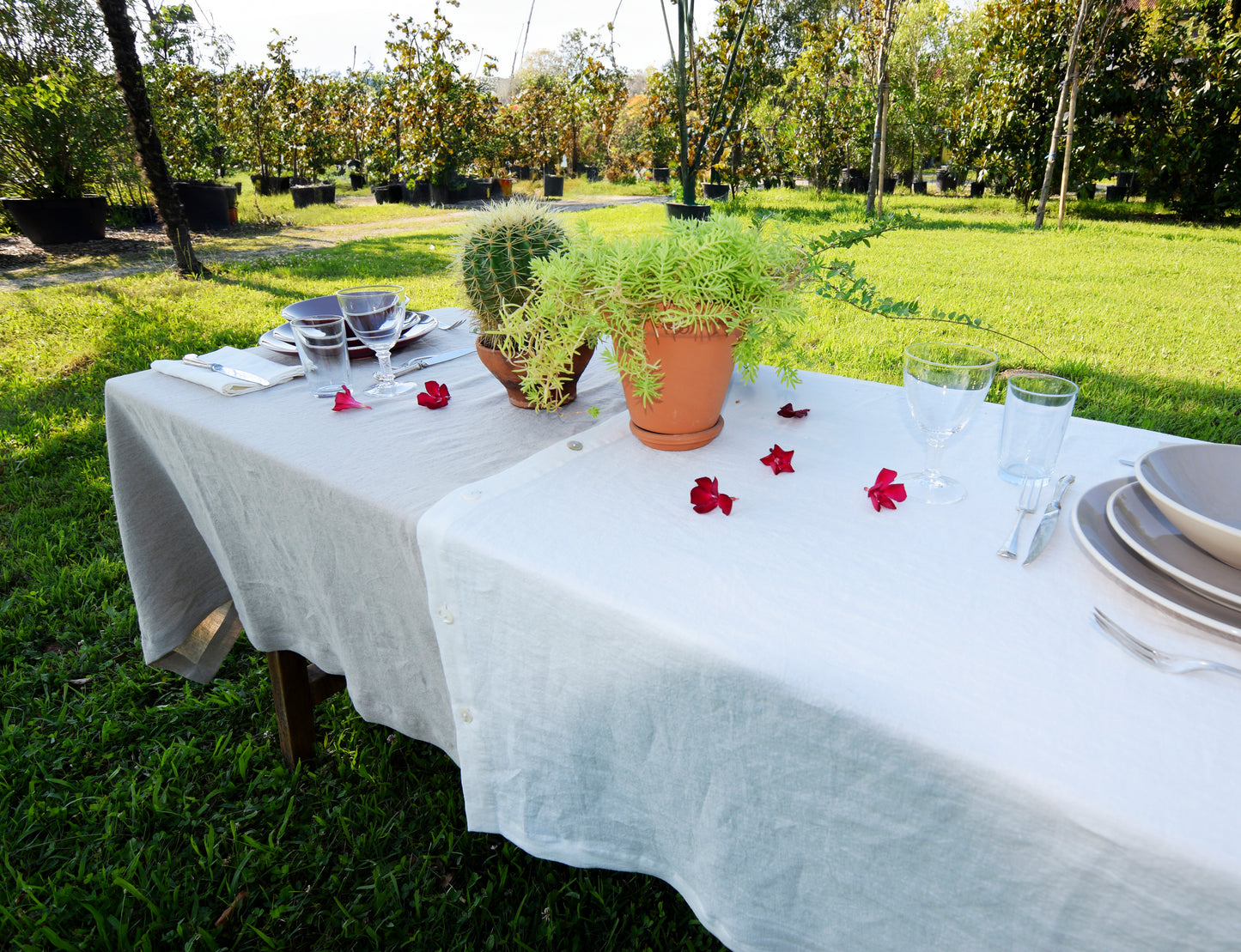 Vintage Canvas Tablecloth