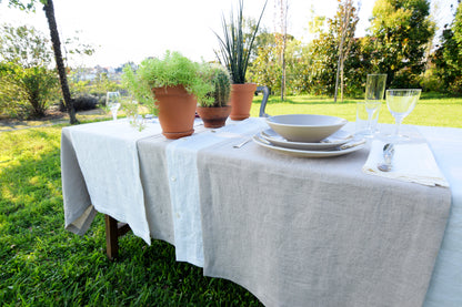 Vintage Canvas Tablecloth