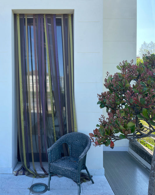 Striped patterned curtain