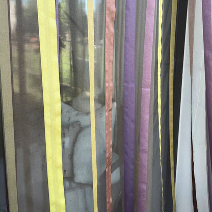 Striped patterned curtain