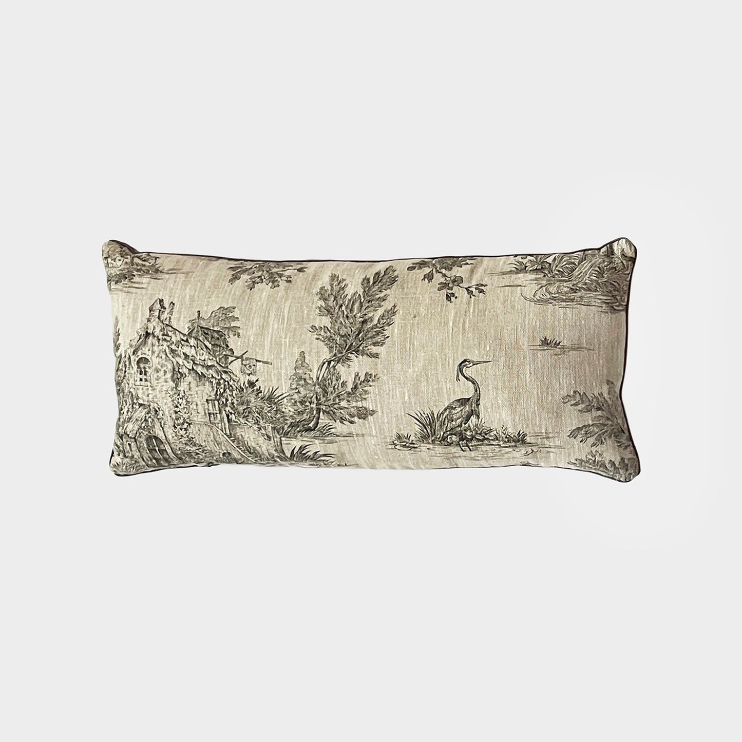 Toile de jouy cushion