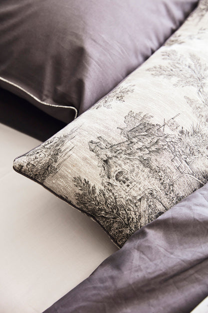 Coussin toile de jouy