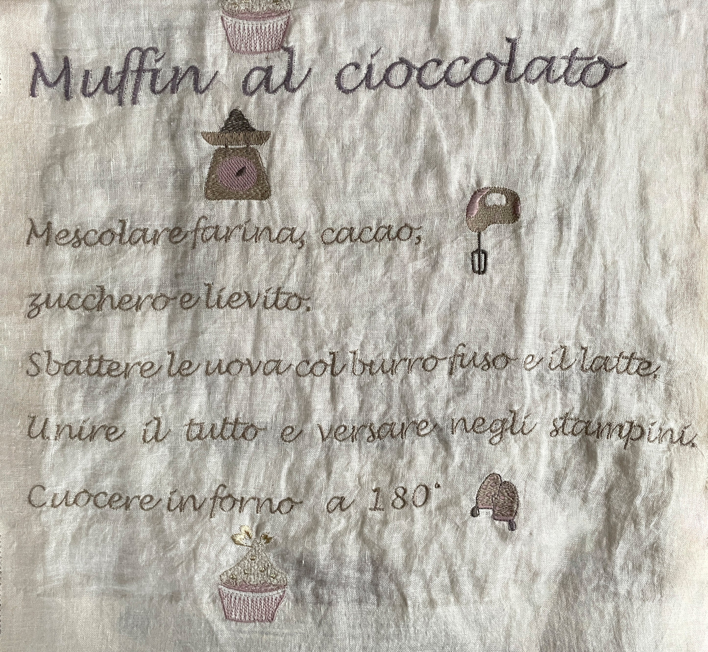 Rideau de broderie recette de muffins