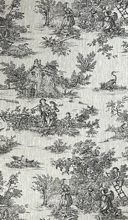 Toile de jouy cushion