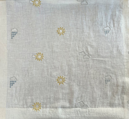 Che Tempo Fa embroidery linen curtain