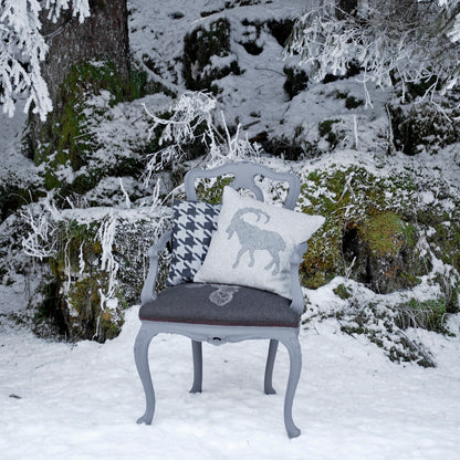 Coussin en laine mélangée Bouquetin