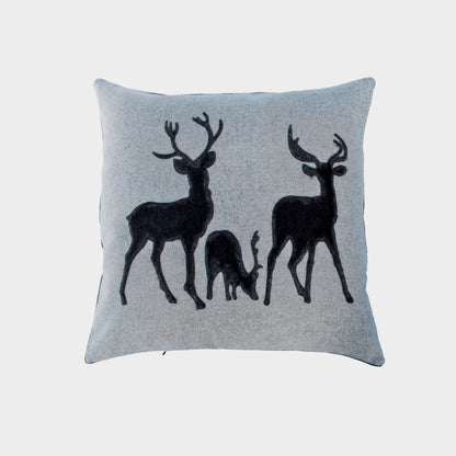 Melange wool cushion