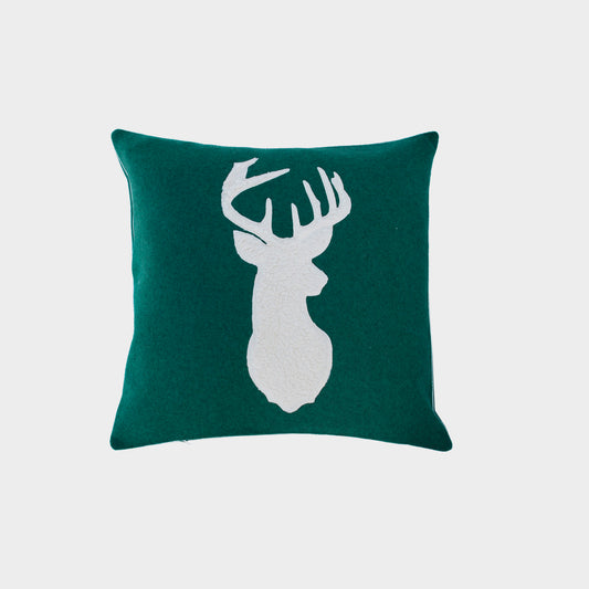 Wool melange trophy cushion