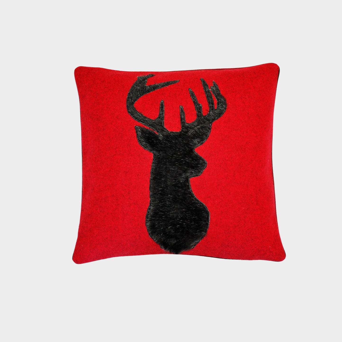 Wool melange trophy cushion