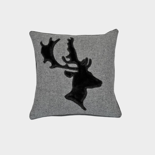 Deer Melange Wool Cushion