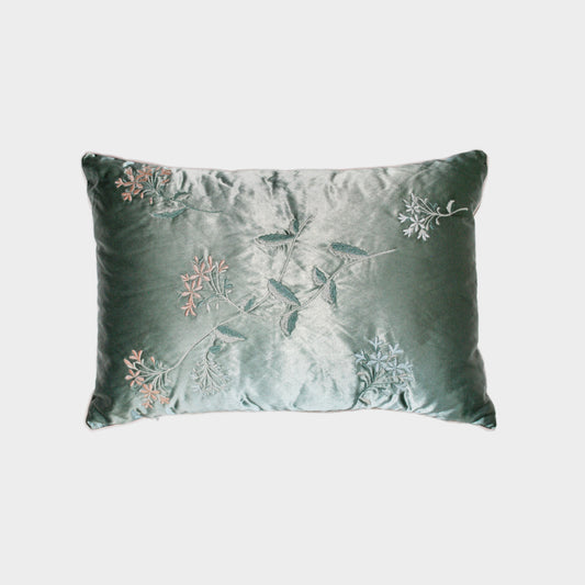 Geranium shiny cotton cushion