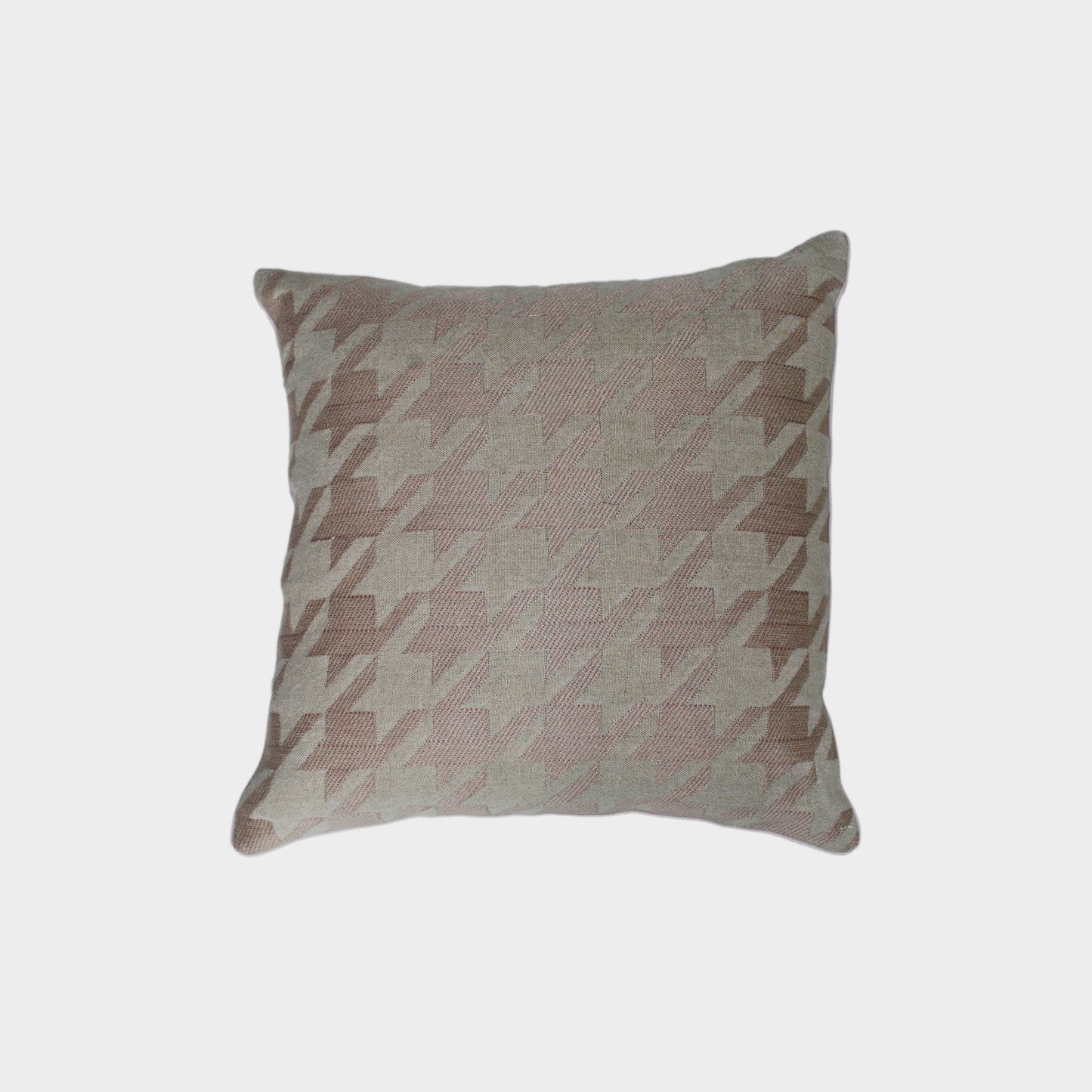 Vintage Panama Linen Houndstooth Cushion