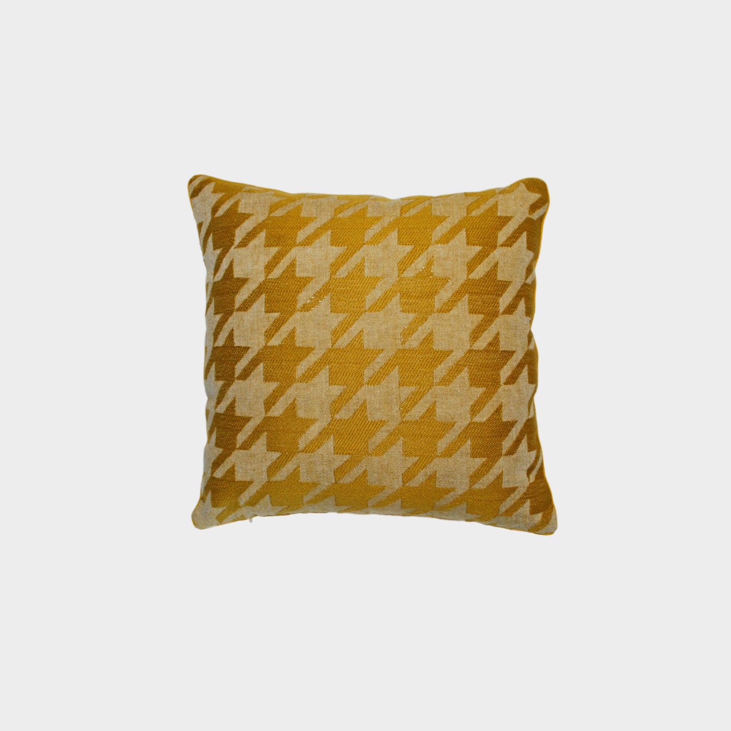 Vintage Panama Linen Houndstooth Cushion