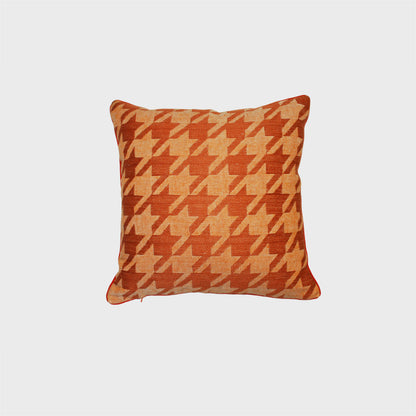 Vintage Panama Linen Houndstooth Cushion