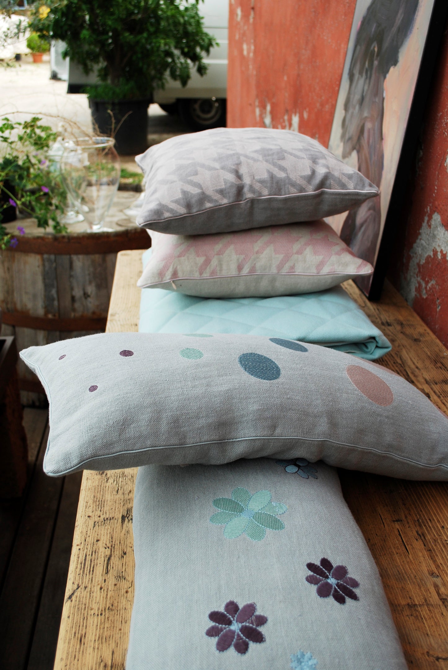 Vivere Vintage fleurs cushion