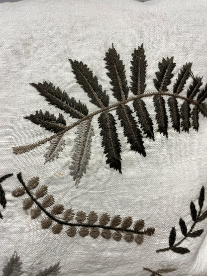 Ferns linen cushion