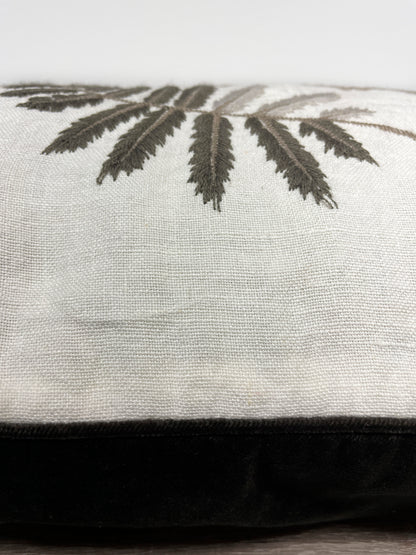 Ferns linen cushion