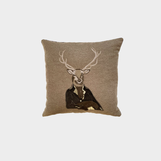 Lord Oliver melange wool cushion