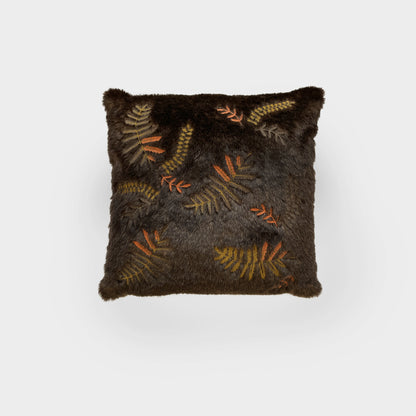 Fern fur cushion