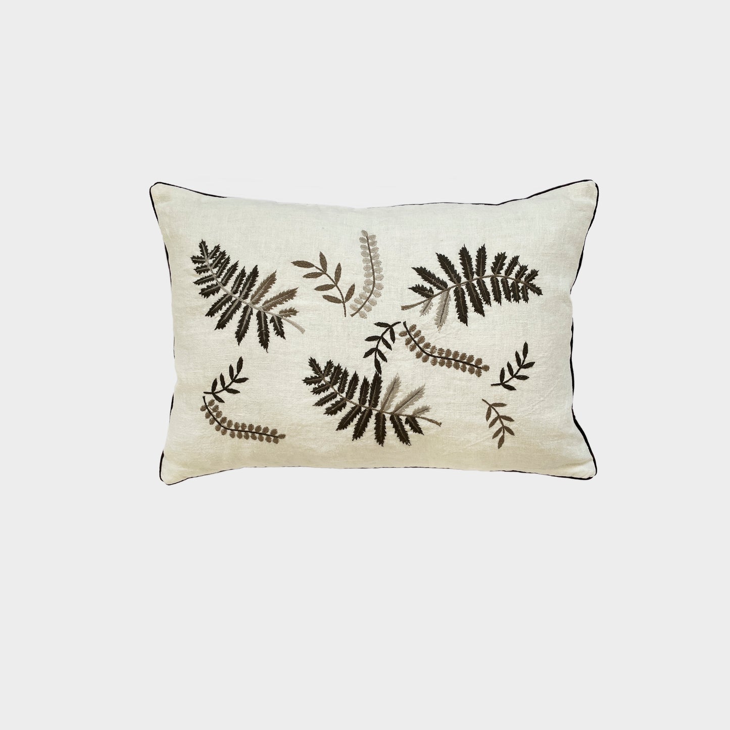 Ferns linen cushion