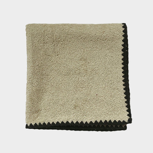 Wool edge towel set