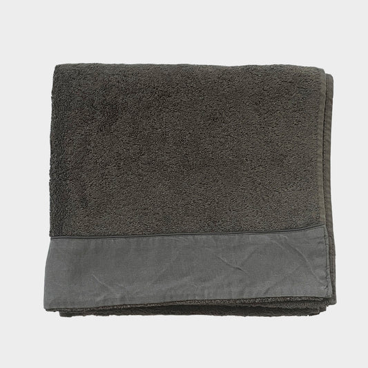 Linen border towel set 